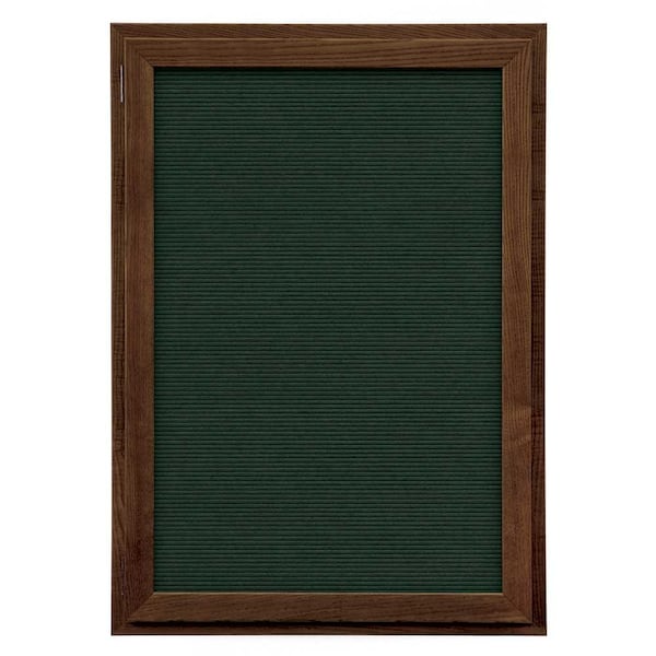 Outdoor Enclosed Combo Board, 72"x36", Black Frame/Black & Surf